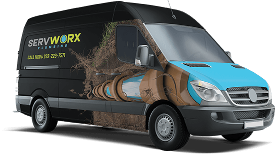 servworx plumbing service vehicle