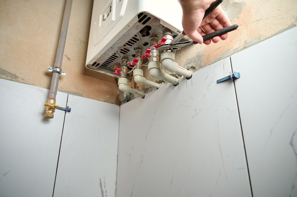 gas boiler pipe repair