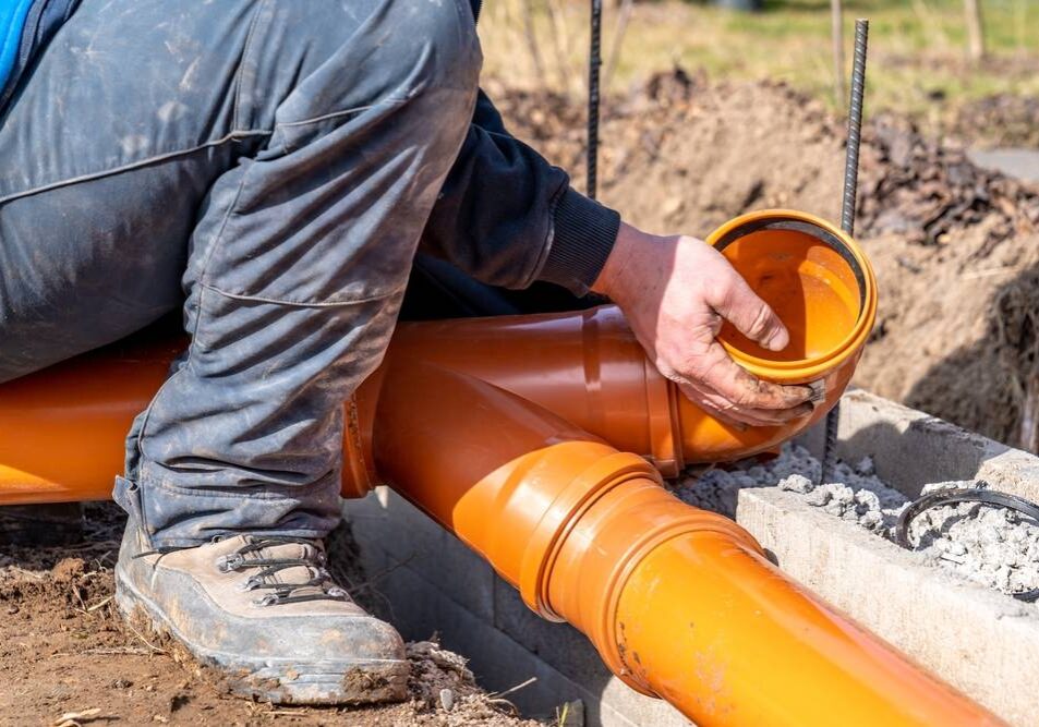 plumber doing a rough-in